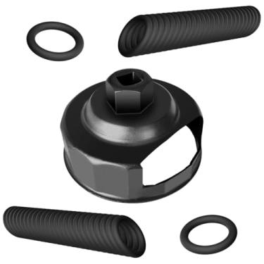 Imagem de Chave de filtro de óleo e 50 peças 11105 anel de vedação de drenagem de óleo para harley, soquete de ferramenta de remoção de tampa de filtro de óleo de 76 mm 14F para motocicleta Davidson, kit de