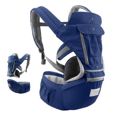 Imagem de Canguru Carregador Bebe Criança Passeio Viagem Acolchoado Alça Ajustavel Ergonomico Bolso Confortavel Resistente