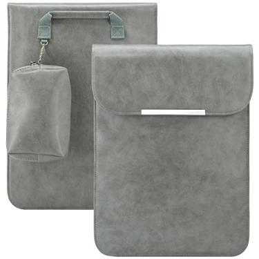 Imagem de Capa para laptop de 14 polegadas para HP Dell, Samsung, Lenovo Asus de 14 polegadas, Chromebook, capa de couro PU à prova d'água, capa para notebook