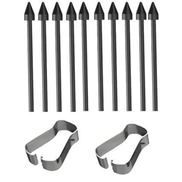 Imagem de 2 pontas/pontas para Galaxy S22 Ulta/S23 Ultra Pen de substituição para Samsung Galaxy S22 Ulta/S23 Ultra Pen S (preta)