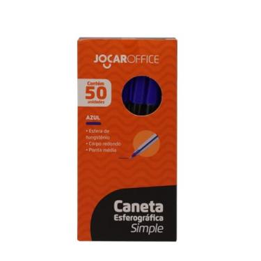 Imagem de CANETA ESF.SIMPLE MEDIA AZUL CAIXA C/50 UND JOCAR OFFICE