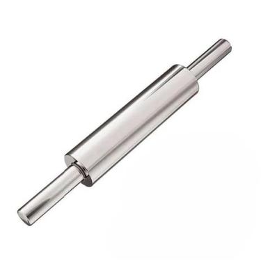 Imagem de Rolo De Massa Aço Inox 45cm Pizza Pão Macarrão Profissional