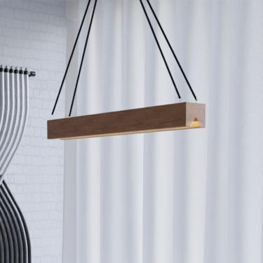 Imagem de Lustre Provença 1,30m Em Madeira Maciça Marrom