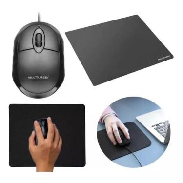 Imagem de Kit Multilaser Mouse Com Fio Com Mouse Pad Lacrado