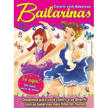 Imagem de Livro - Colorir Com Adesivos Bailarinas