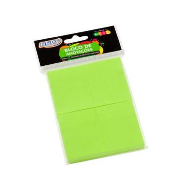 Imagem de Bloco adesivo 38x51 100 fls verde Brw