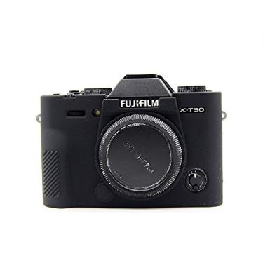 Imagem de BolinUS Capa X-T30, Protetora De Corpo Inteiro, Ultrafina, Leve, Borracha Macia E Silicone, Para Fujifilm Fuji Xt30 (Preta)