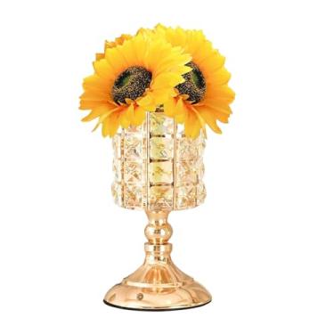 Imagem de Lâmpada de Girassol - Luminária de Mesa Girassol sem Fio | Lanterna de Vidro LED 3 Cores Toque para Mesa Quarto Sala Jardim Cozinha