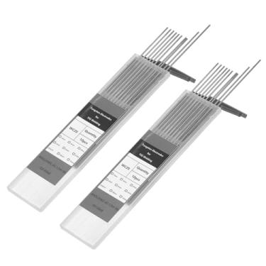 Imagem de HARFINGTON 20 peças de eletrodos de tungstênio para soldagem TIG 1/40.6 cm x 17.8 cm 1,8-2,2% de cério para soldagem de aço inoxidável, liga de alumínio e magnésio, fabricação de automóveis
