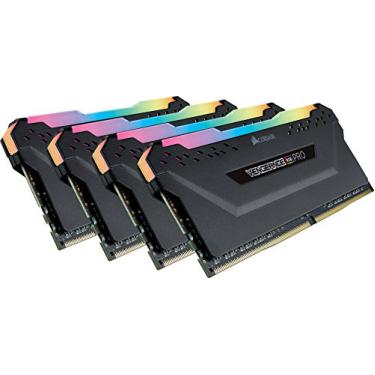 Imagem de Corsair Memória de desktop Vengeance RGB Pro 32GB (4x8GB) DDR4 3200MHz C16 LED - Preto