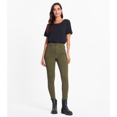 Imagem de Calça Feminina Bengaline Endless Verde, 40, Verde