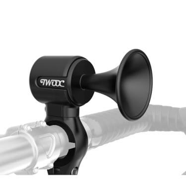 Imagem de BSSOK Buzina Elétrica Para Bicicleta Adultos/Crianças, Campainha Eletrônica De 120 Db, Alta, 300 Mah, Recarregável, 1 Modo Som, Ipx5, À Prova D'Água, Compatível Com Guidão 22,2/25,4/31,8 Mm