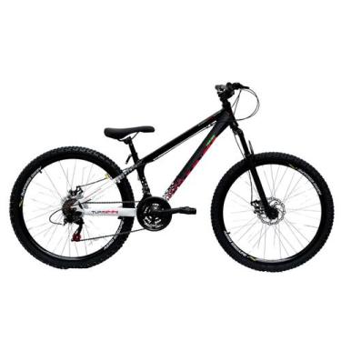 Imagem de Bicicleta Viking X TUFF44 Aro 26 Aero Freio a Disco 21V Preto Branco d