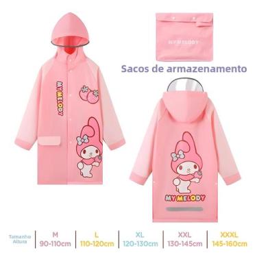 Imagem de Capa De Chuva Com Capuz Para Crianças, Jaqueta Poncho Confortável Para
