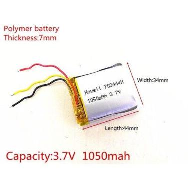 Imagem de Bateria 3 Fios Mp4  Cada Unidade  703444-1050-3 - bgb