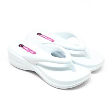 Imagem de Sandália Chinelo Plataforma Nuvem Ortopédica PodLinda | Leve Confortavel de Dedo | TAMANHO 33/34 | 6 Cores (Branca, BR, Adulto, Faixa Numérico, 33, 34)