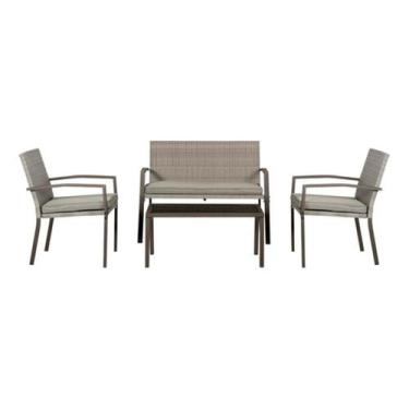 Imagem de Conjunto De Jardim 4 Pecas Poltrona Dupla, Simples E Mesa - Jhc Home L