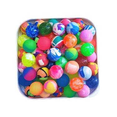 Imagem de Bolinha Pula Pula 100 Un Cores Sortidas Borracha Macia