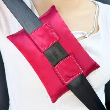 Imagem de Almofada de cinto de segurança pós-cirurgia de cetim sedoso para pós-cirurgia cardíaca aberta bypass protetor de marcapasso, presente de recuperação de transplante, cintos de segurança suaves, capa de