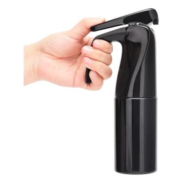 Imagem de Borrifador com Jato Contínuo 200ml - Cor Preto - Pulverizador Manual com Design em Formato de Extintor para Limpeza, Aromatização e Jardinagem