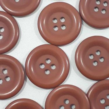 Imagem de Botões Grandes 4 Furos Brilhante Plástico ABS Marrom 27mm 44213 Botao 