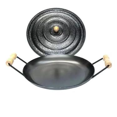 Imagem de Disco de Arado com Tampa, 41 cm, Chapa 2,65 mm, Alças de Madeira