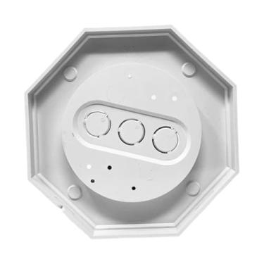Imagem de Ｂｅｓｇａ 8161-5 Kit de montagem octogonal para luminária lateral Suporte de montagem de luminária Fácil instalação Placa de lateral para jardim e casa, Branco
