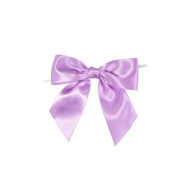 Imagem de Reliant Ribbon Jumbo-2 laços de cetim x 10 cm de extensão, 2 caudas x 8 cm x 3 cm de largura da fita e laços torcidos de 12,7 cm, orquídea