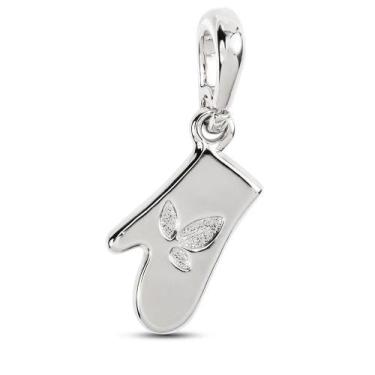 Imagem de Berloque Pingente Luva de Cozinheiro Prata Pandora ou Vivara - Moda Do