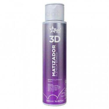 Imagem de Magic Color Máscara Gloss Matizador 3D Platinum Branco 500ml - R