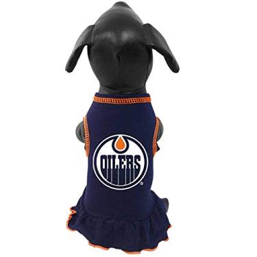 Imagem de Vestido de líder de torcida NHL Edmonton Oilers, médio, azul royal
