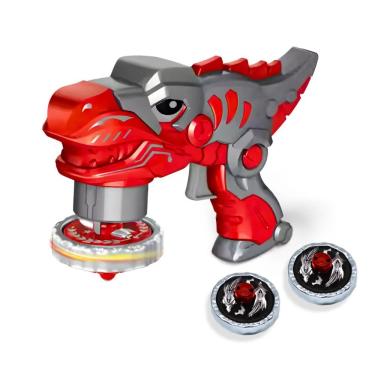 Imagem de Brinquedo Beyblade Batalha Dinossauro Lançador Vermelho