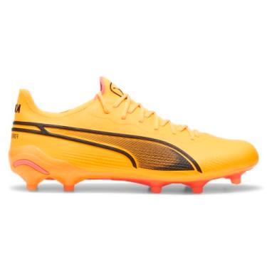Imagem de PUMA King Ultimate Firm Ground/Artificial Ground, Sun Stream/Preto/Sunset Glow, 40