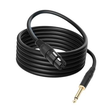 Imagem de Dynwave TRS para XLR Cable Mixer Audio Cable Extension Cabo de 3pin Sturdy XLR a 1/4 Cabo macho para fêmea para DVD de alto -falante, TV, computador, 5m