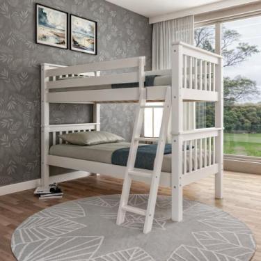 Imagem de Beliche Oxford em Madeira Maciça Mv Outlet, Branco