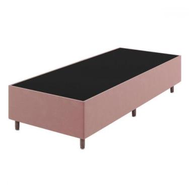 Imagem de Base de Cama Box Solteiro Lunare Liso Turkey Rose - Vian, Rosa