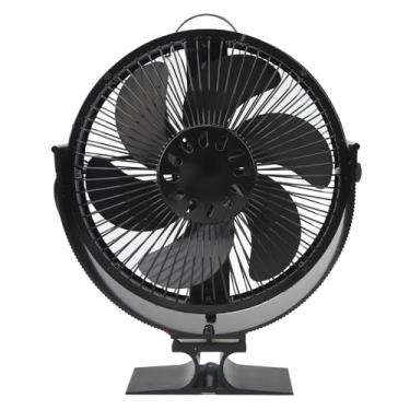 Imagem de ZJchao Os Ventiladores de Lareira Acalmam 6 Lâminas de Lâminas Com Cobertura Protetora para o Gazebo do Fogão a Lenha