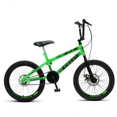 Imagem de Bicicleta Colli Skill Boy Aro 20 Aero Guidão Cross Bmx Tam 14 Freios A Disco Verde