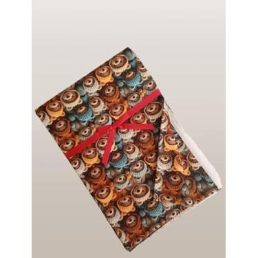 Imagem de Cinderela Tecido Tricoline Digital, 1,50 largura, unidade de 0,55 comprimento, Estampado Ursinho de Capuz