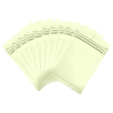 Imagem de PATIKIL Sacos de embalagem resseláveis para pequenas empresas, 100 peças de sacos foscos à prova de cheiros de 100 x 15 cm bolsa de alumínio selável com zíper plano para armazenamento de alimentos