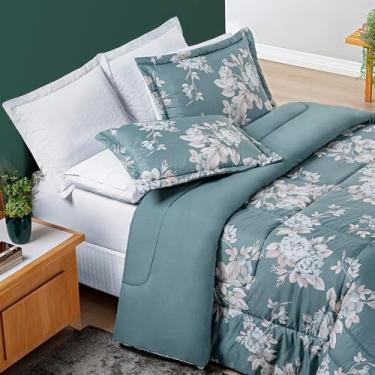 Imagem de kit edredom MACIO 3 peças vários tamanhos QUEEN KING e SUPER KING estampado (Primavera, King)