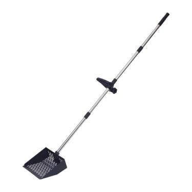 Imagem de MFMEXUL Pá para Areia de Gato, Peneira com Cabo Longo, Comprimento Ajustável, Ferramenta de Peneiração para Gado, Fazenda, Jardinagem, Gatinhos, Style a