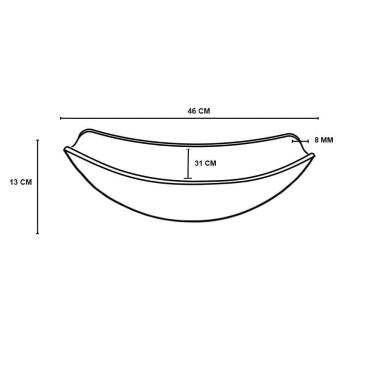 Imagem de Kit Cuba Vidro Oval Chanfrada 46Cm + Torneira + Valvula