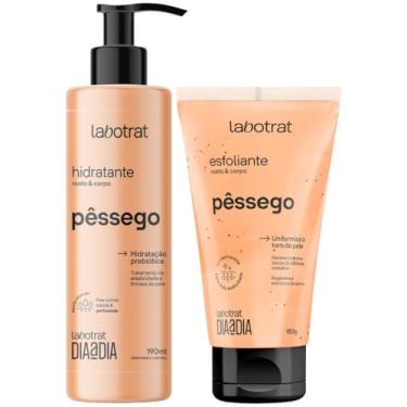 Imagem de Kit Hidratante + Esfoliante Corpo E Rosto Labotrat Dia A Dia Cheiro De Fruta Pêssego 190ml