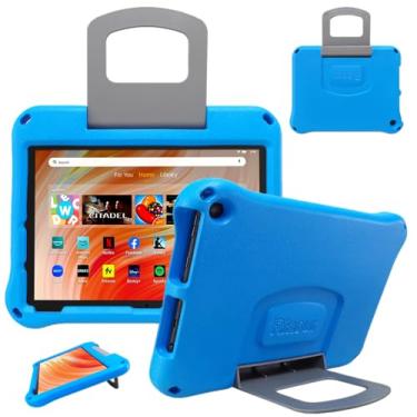 Imagem de Riaour Capa para tablet de 10 polegadas (compatível com 13ª/11ª geração 2023/2021) capa infantil leve à prova de choque com alça conversível (incompatível com iPad Samsung tablet de 10 polegadas)