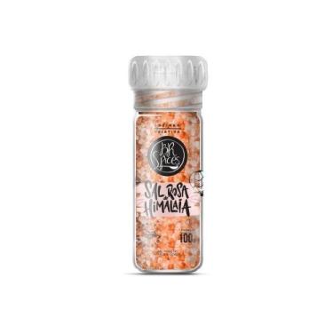 Imagem de Sal Rosa do Himalaia BR Spices com Moedor de Vidro - 100g
