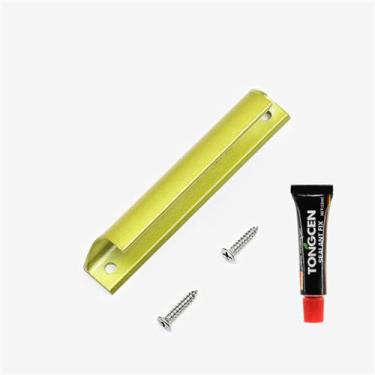 Imagem de Maçaneta de porta de liga de alumínio, porta de correr de madeira maciça, alça de metal de alta resistência, decoração p