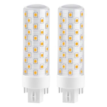 Imagem de Makergroup Lâmpadas de LED GX24Q, branco quente 3000K, base de 4 pinos, substituição de lâmpada CFL para lâmpada fluorescente compacta de 13W 18W 26W em ventilador de ventilação de banheiro, exaustor