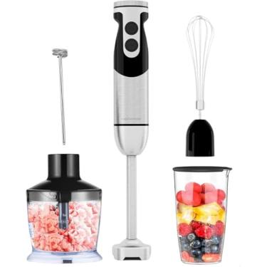 Imagem de MegaWise Pro Hand Blender Nova versão 2025 (preto, 5 em 1)