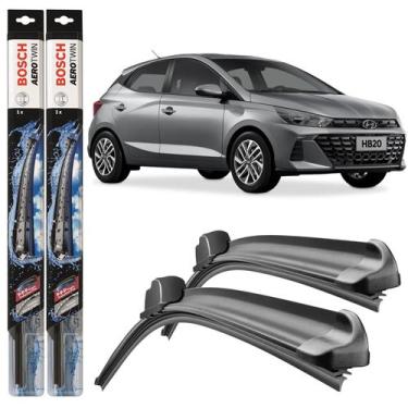 Imagem de Par Palheta Limpador Parabrisa Bosch HB20 2020 Em Diante